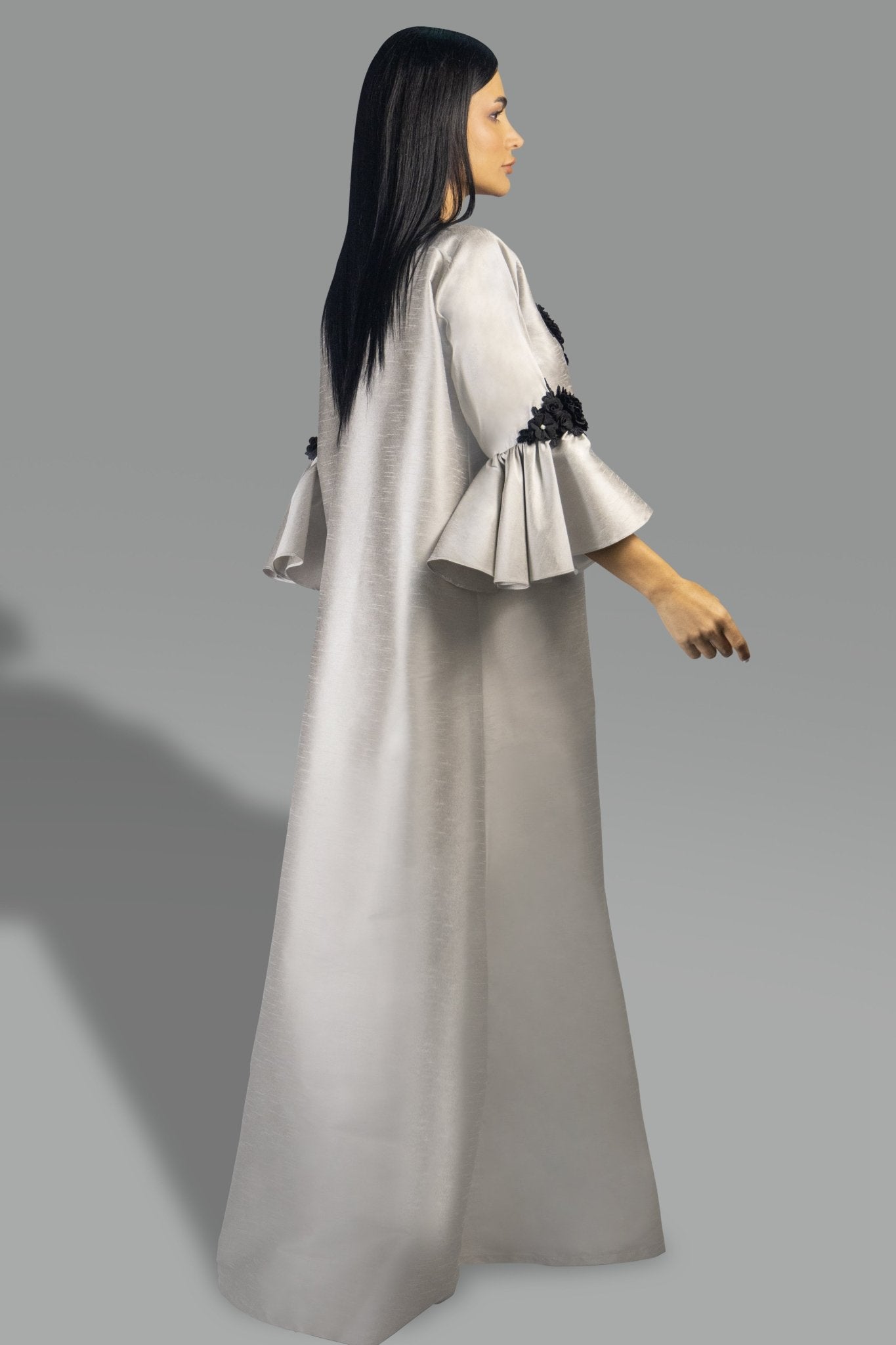 Flare Sleeve Gown with Contrast Detailing - Gown - Ceremony