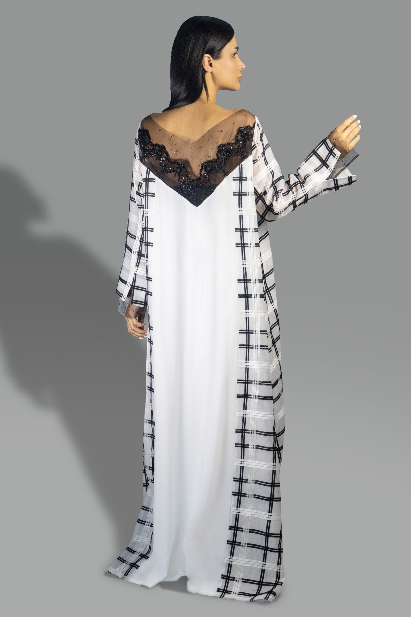 Modern Plaid - Accented Contrast Gown - Gown - Ceremony