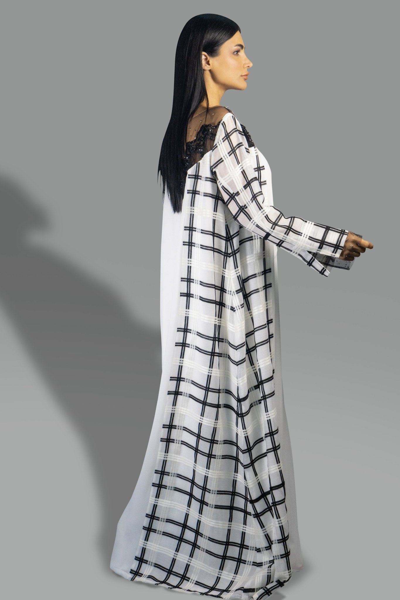 Modern Plaid - Accented Contrast Gown - Gown - Ceremony